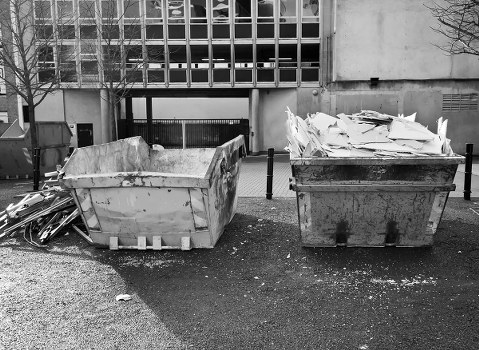 Sorted items during garage clearance